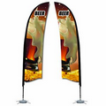 12ft Double Sided Feather Flag With Cross Stand